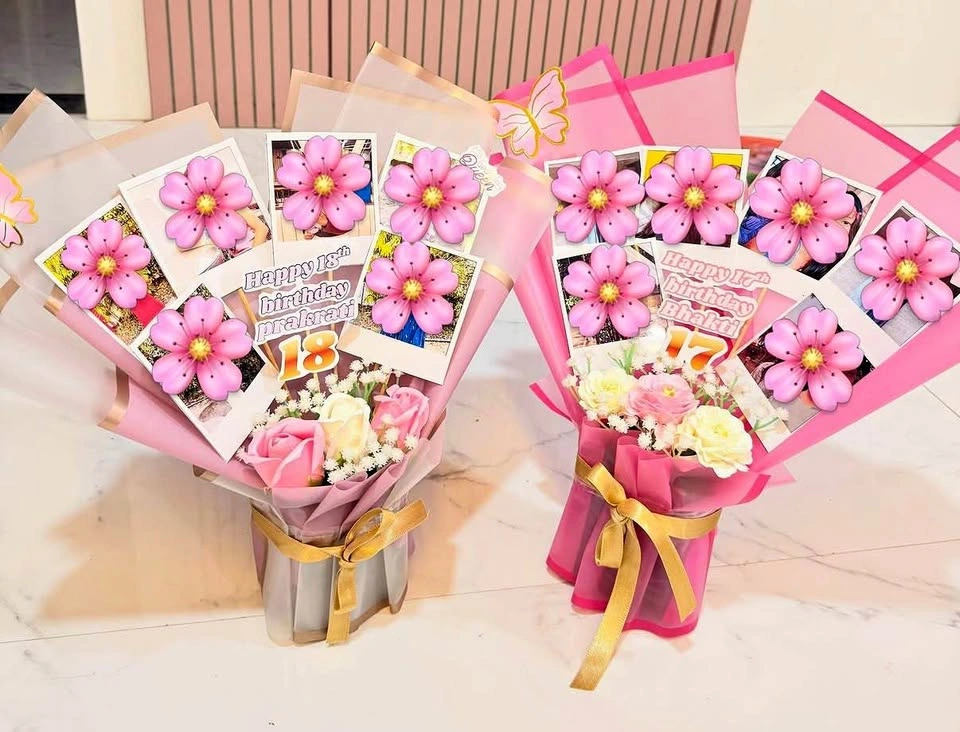 Custom Photo / Polaroid Flower Bouquet | Personalised gift
