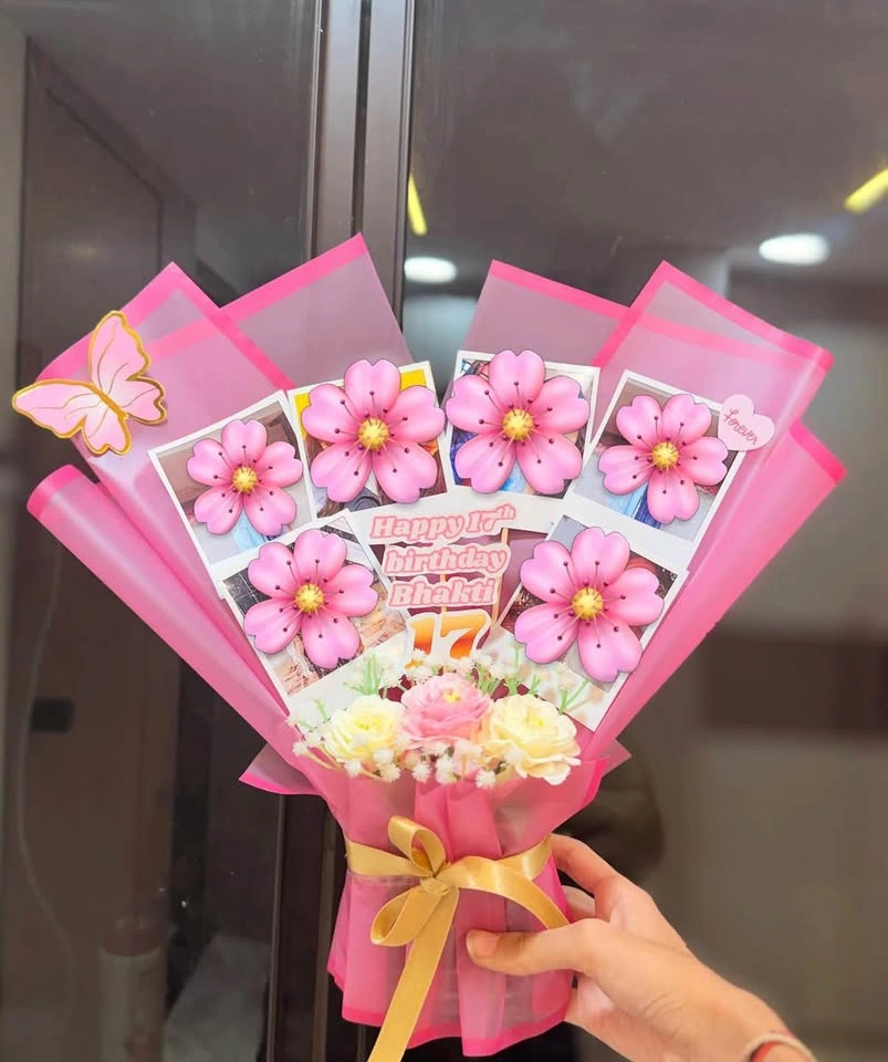 Custom Photo / Polaroid Flower Bouquet | Personalised gift - photo 4
