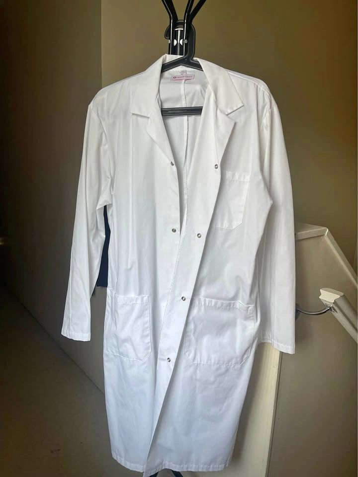 White Cross Lab Coat