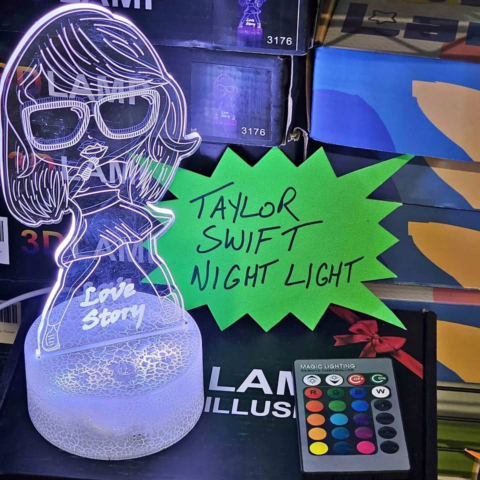 Taylor Swift 3D Illusion Night Light With Remote