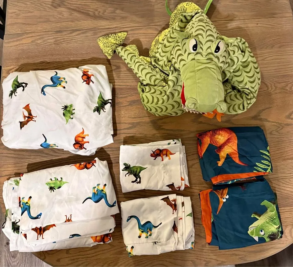 Kids Dinosaur Double bedding sheet set thumbnail