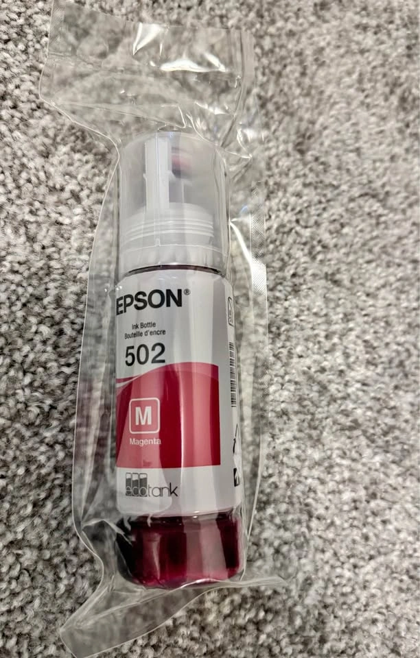 Epson 502 EcoTank Magenta Ink Bottle New Sealed