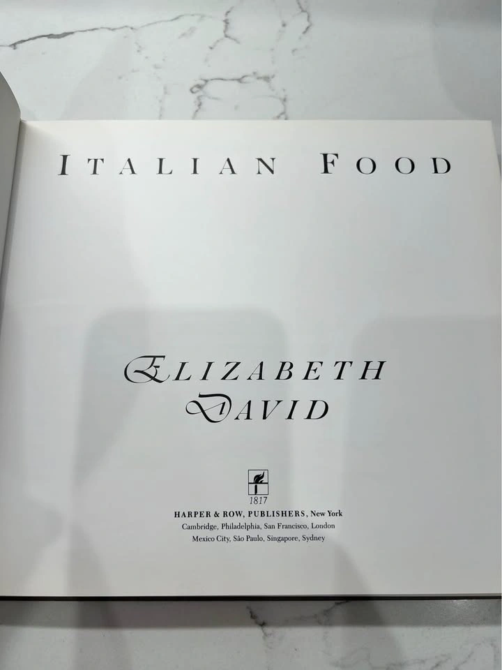 Italian Food by Elizabeth David (1987 Illustrated Hardcover) - photo 5