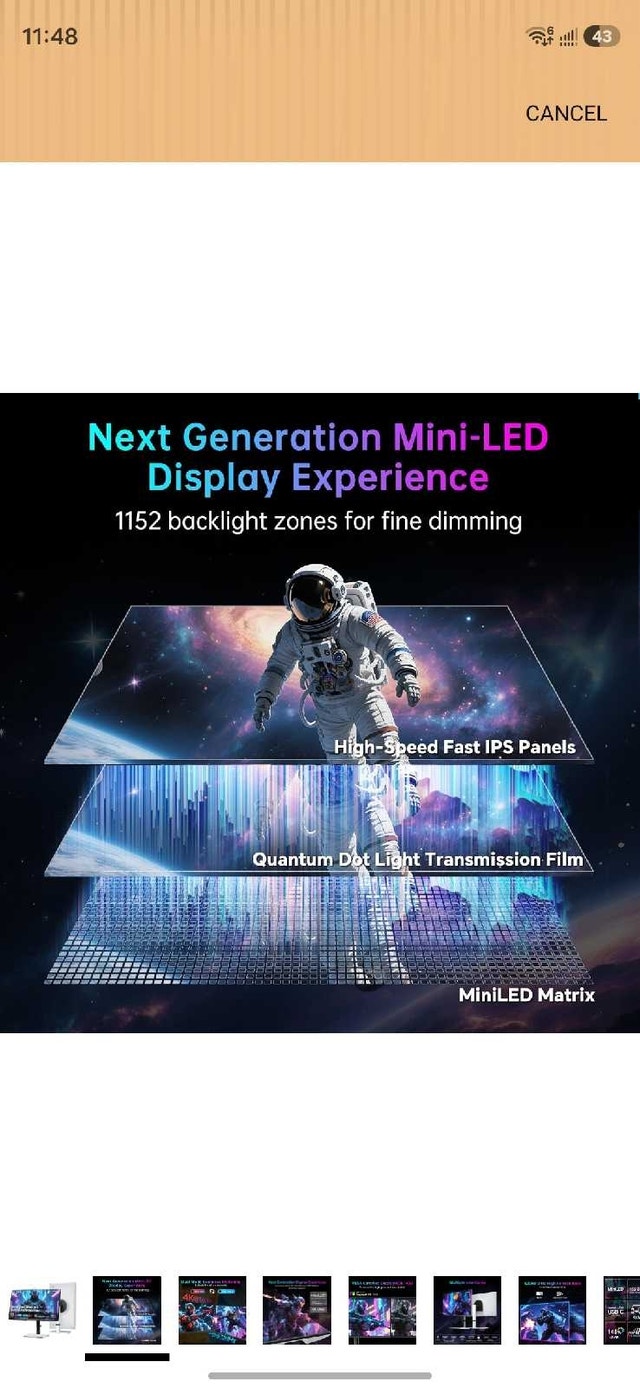 NEW KTC 27" 4K MiniLED Gaming Monitor (G27P6) - photo 5