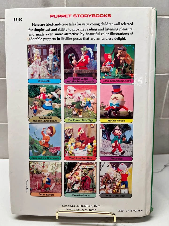 Vintage 1970 "Goldilocks and the Three Bears" Puppet Storybook - photo 4