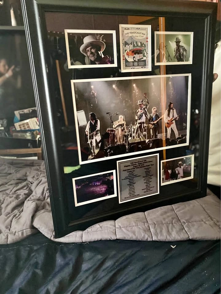 The Tragically Hip Final Show Framed Concert Display