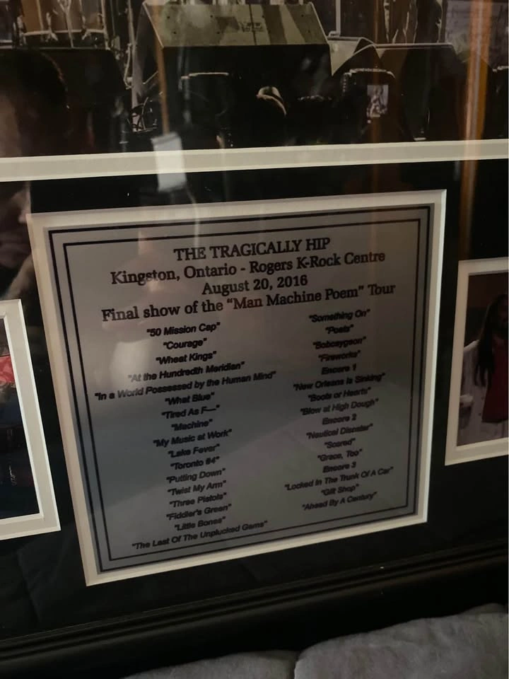 The Tragically Hip Final Show Framed Concert Display - photo 3