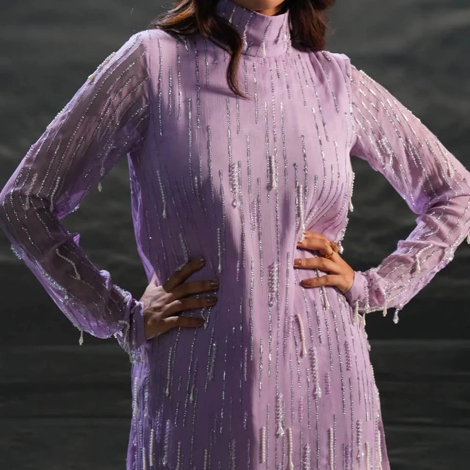 Elegant Lilac 2-Piece Designer Suit