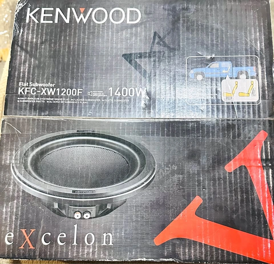 Kenwood eXcelon KFC-XW1200F 12" Flat Subwoofer – 1400W Brand New - photo 3
