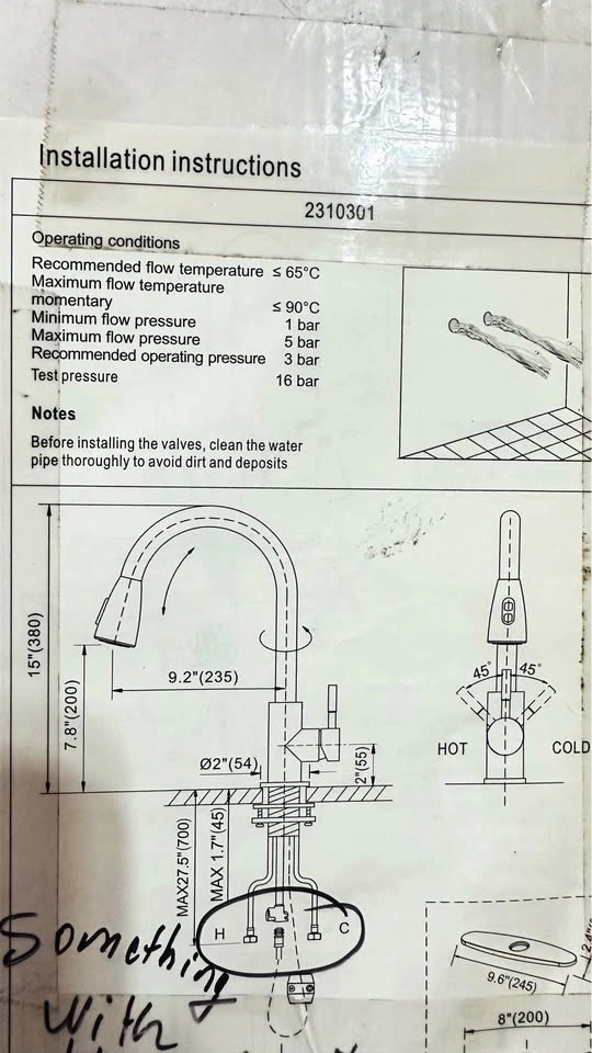 Modern Kitchen Pull-Down Faucet - New (Needs Repair/O-Ring) - photo 5
