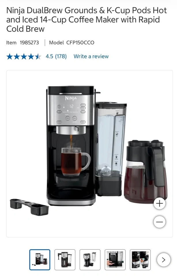 Ninja DualBrew Specialty Coffee System (Grounds & Pods) - 14-Cup - photo 3