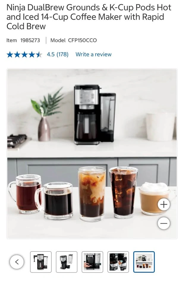 Ninja DualBrew Specialty Coffee System (Grounds & Pods) - 14-Cup - photo 4