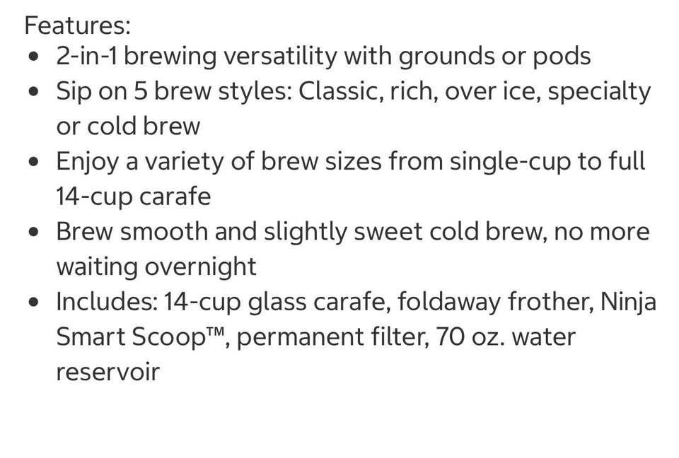 Ninja DualBrew Specialty Coffee System (Grounds & Pods) - 14-Cup - photo 5