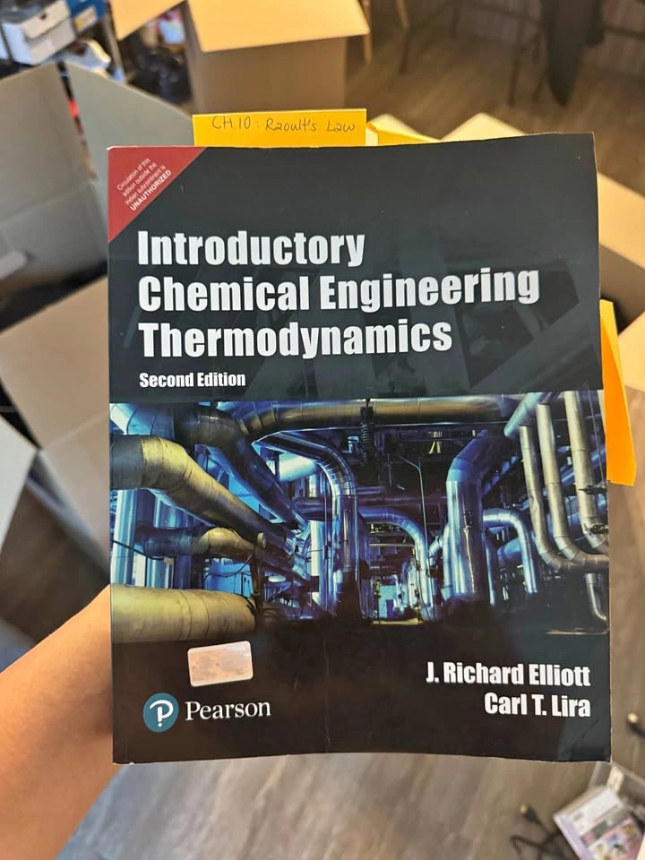 Chemical Engineering Thermodynamic Textbook