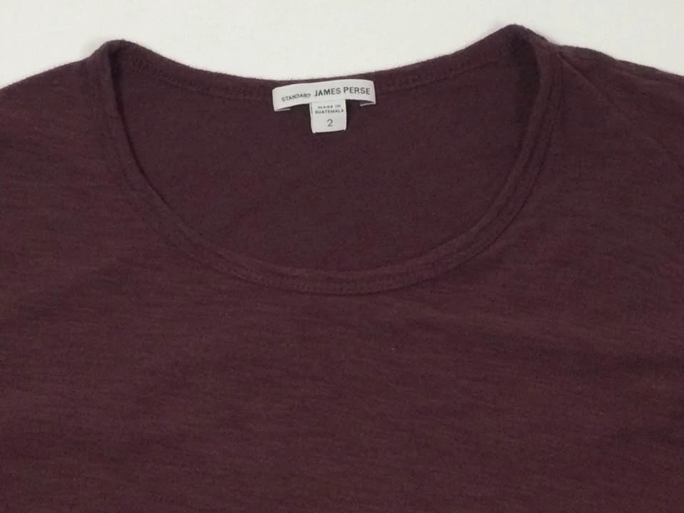 Standard James Perse Purple Long Sleeve Tee, Size 2 - photo 2