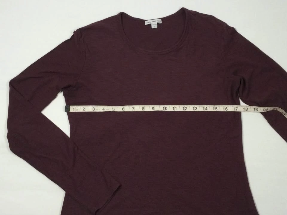 Standard James Perse Purple Long Sleeve Tee, Size 2 - photo 4