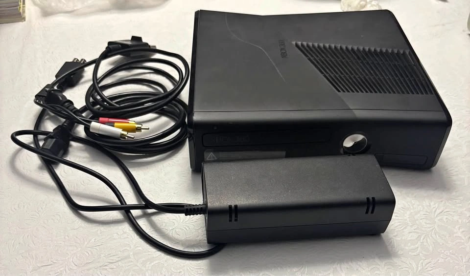 Xbox 360 S Console with Power Supply and AV Cables