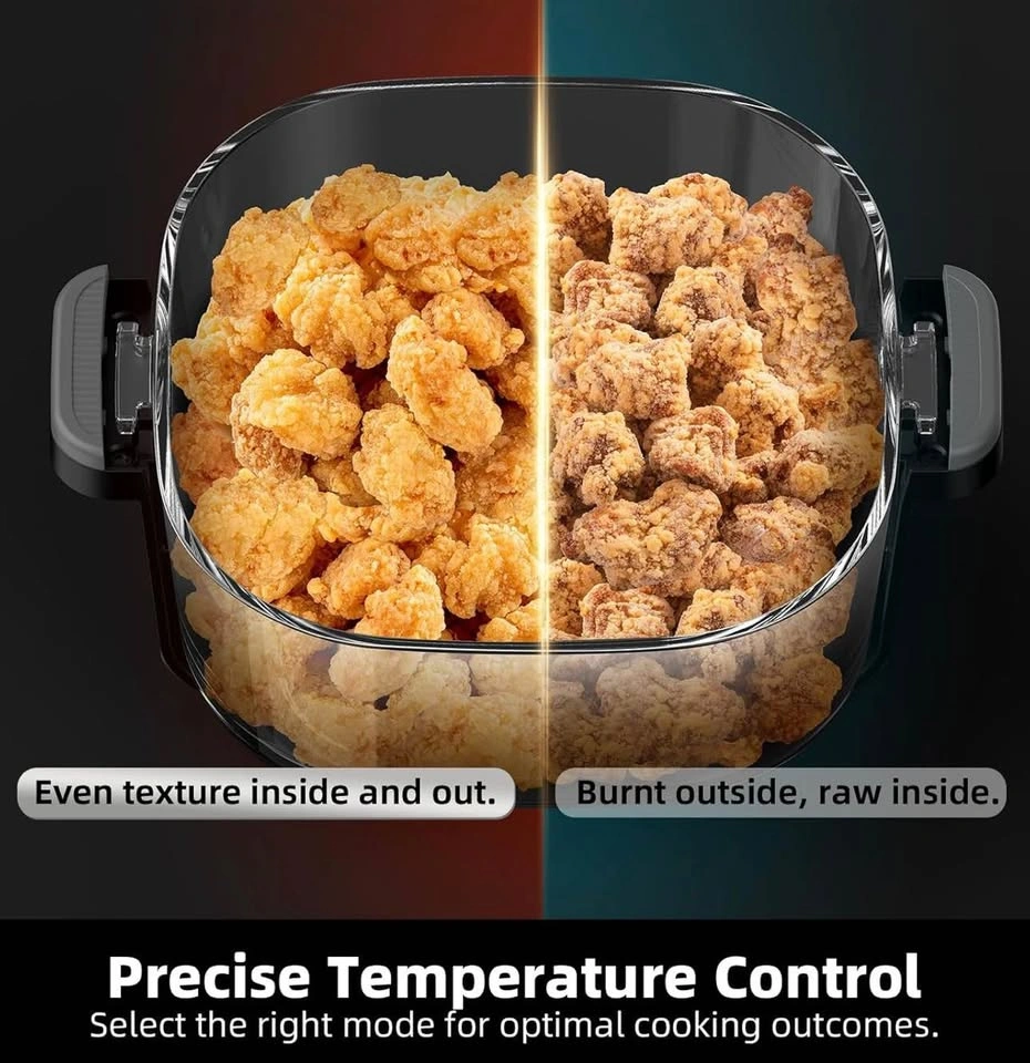 Glass Air Fryer 5-in-1, 1500W, 4QT – Brand New - photo 4