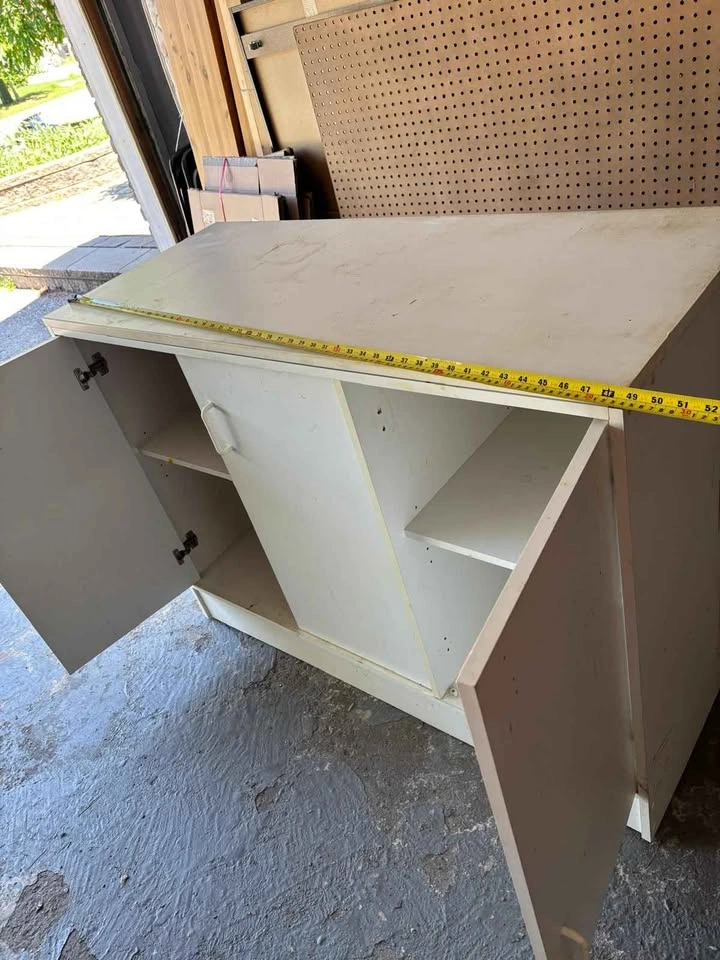 White Storage Cabinet - photo 2