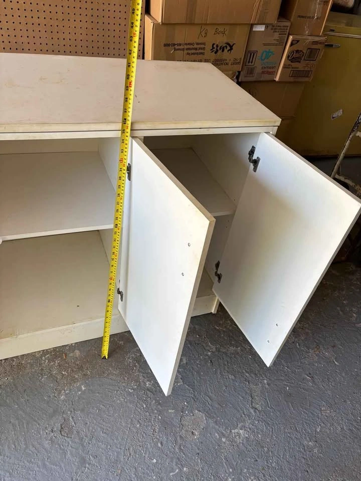 White Storage Cabinet - photo 3