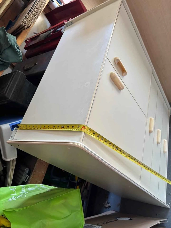 White Storage Cabinet with Drawers - photo 2