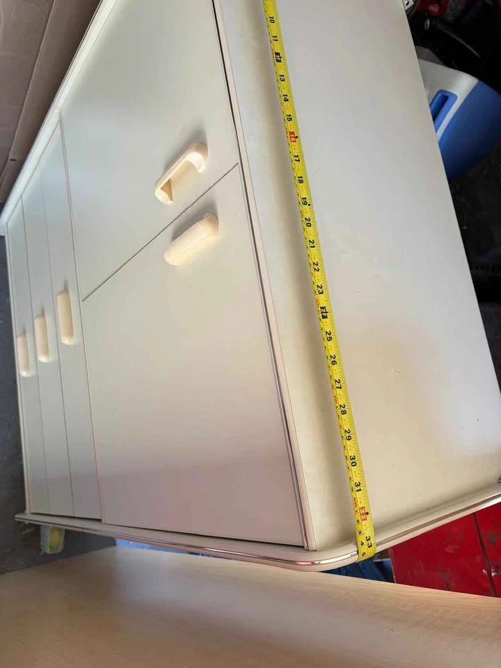 White Storage Cabinet with Drawers - photo 3