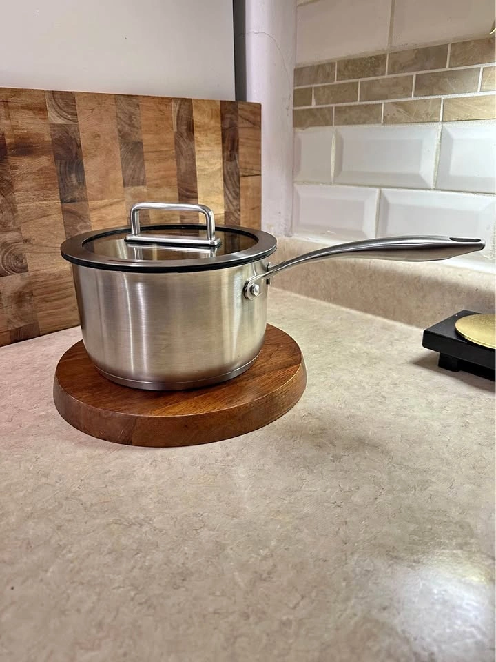 MasterClass 2 Quart Stainless Steel Saucepan with Lid