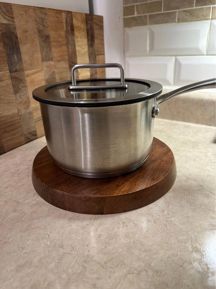 MasterClass 2 Quart Stainless Steel Saucepan with Lid - photo 2