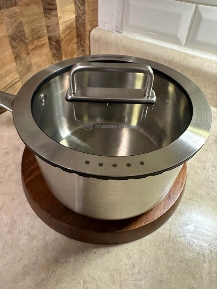 MasterClass 2 Quart Stainless Steel Saucepan with Lid - photo 3