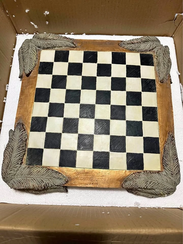 Decorative Resin Chess Set with Board