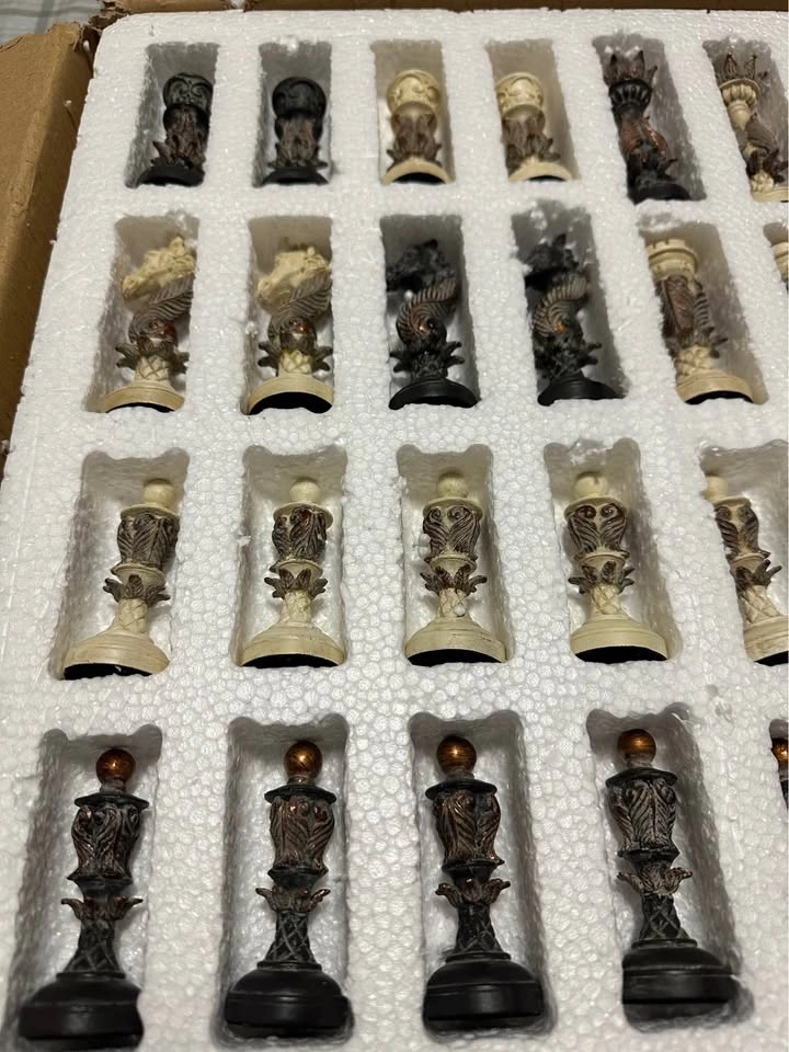 Decorative Resin Chess Set with Board - photo 2