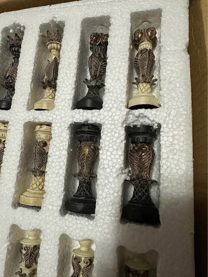 Decorative Resin Chess Set with Board - photo 4