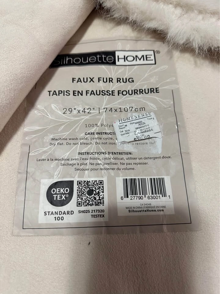 Silhouette Home Faux Fur Rug - photo 2