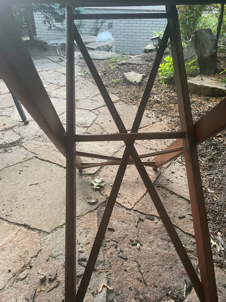 Vintage Solid Wood Folding Ironing Board - photo 3