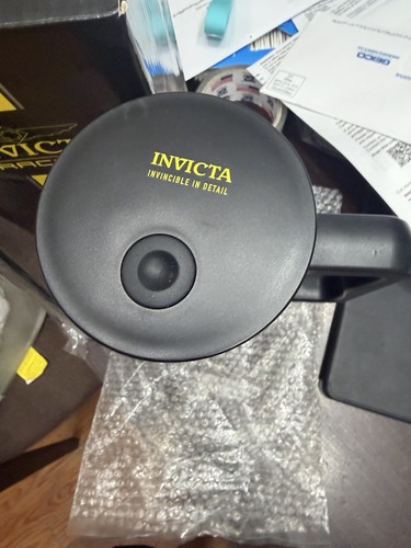 NEW Invicta Racing Tumbler 40oz Black /Yellow Stripes - photo 3