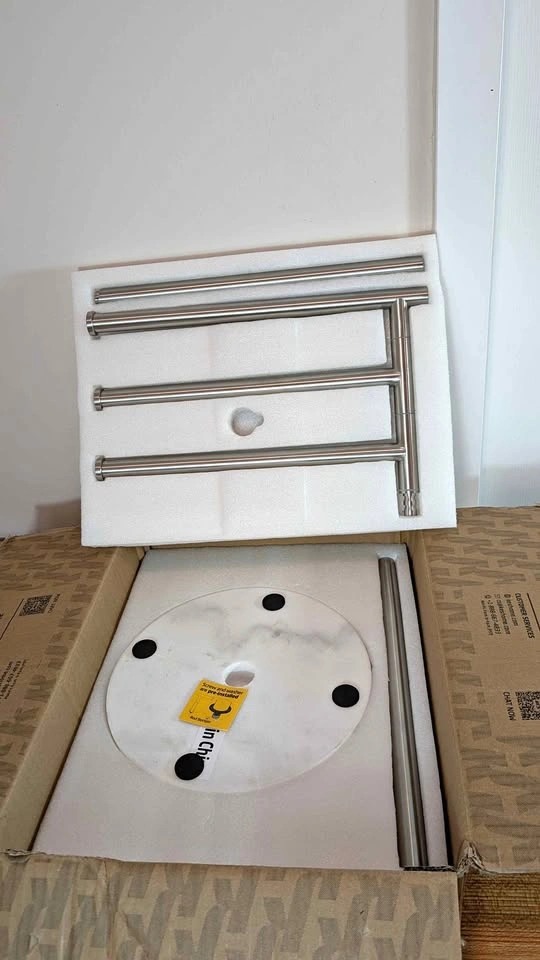 KES Standing Towel Racks for Bathroom with Weighted Marble Base