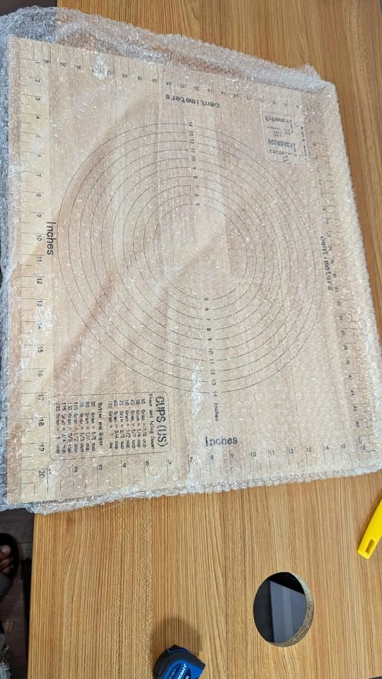 Wooden Pastry Board with Measurement 23.5“ x 19.5"