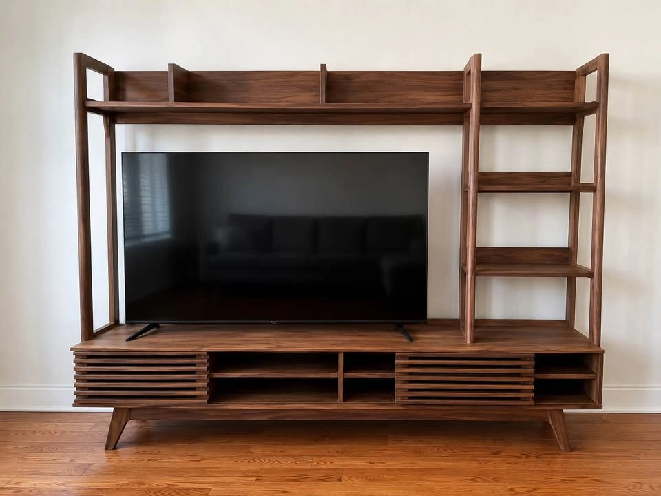 Modway Render 70'' Entertainment Center with Shelves