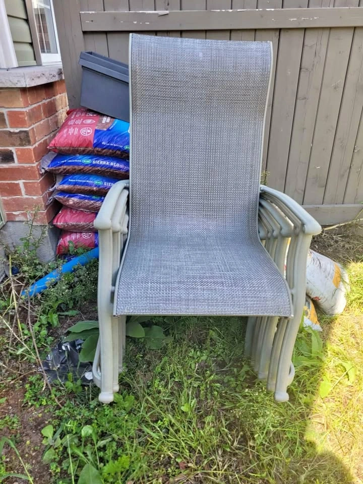 Patio table and 6 chairs