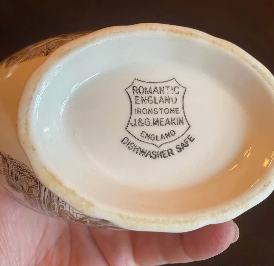 J&G Meakin Romantic England Ironstone Gravy Boat - photo 3