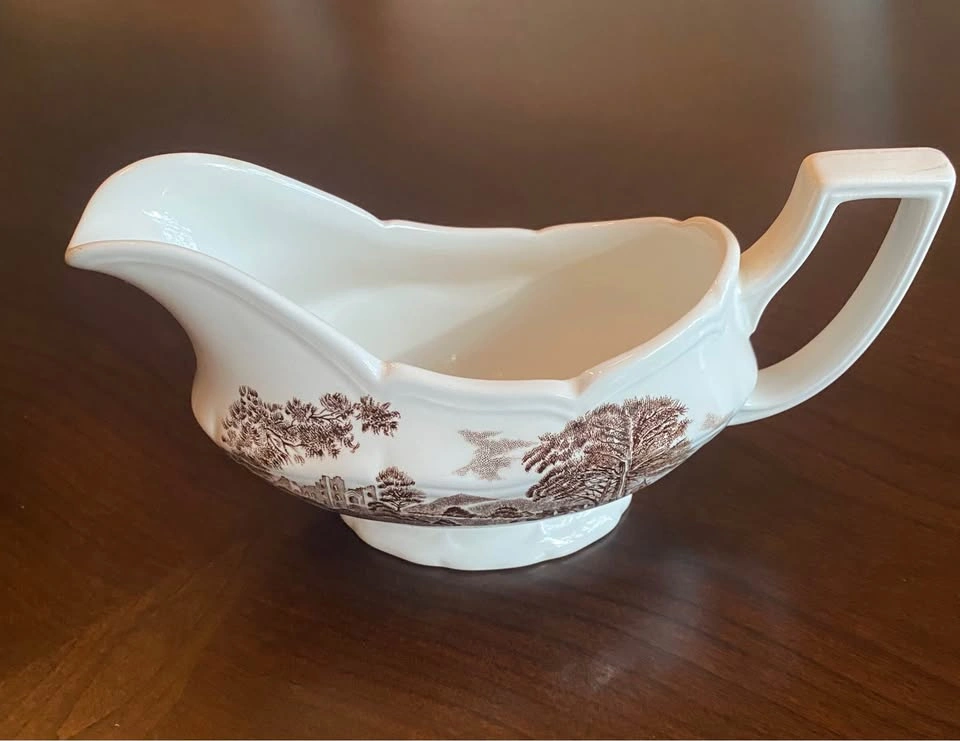 J&G Meakin Romantic England Ironstone Gravy Boat - photo 4