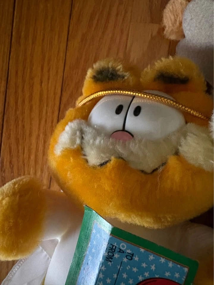 Vintage Garfield & Odie Christmas Holiday Plush Set - photo 3