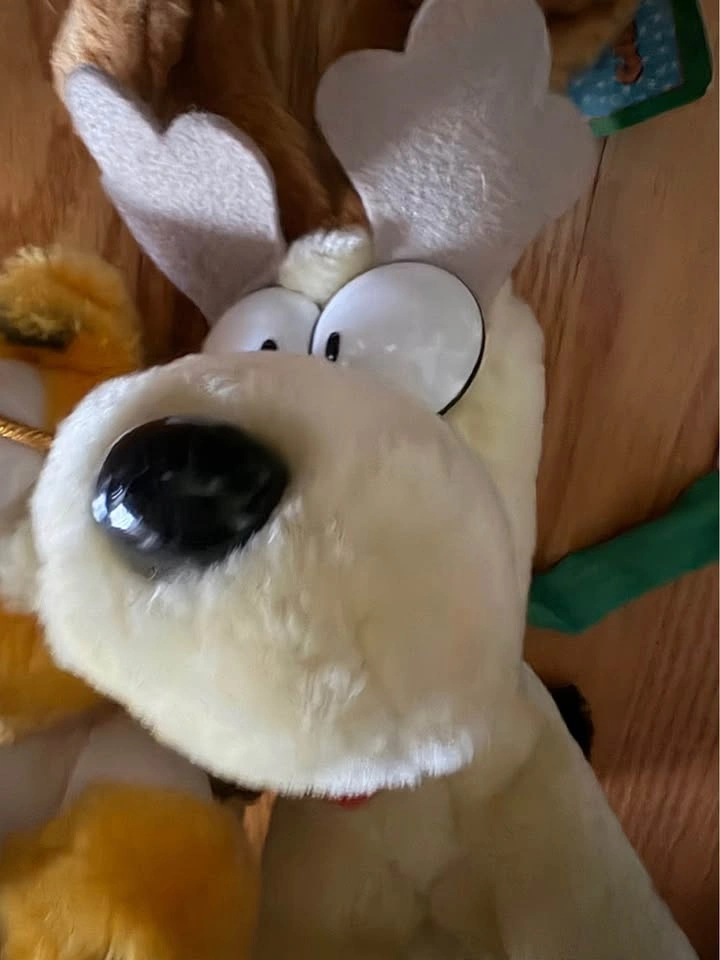 Vintage Garfield & Odie Christmas Holiday Plush Set - photo 4