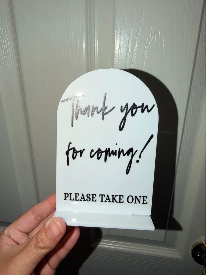 Thank you for coming sign - photo 2