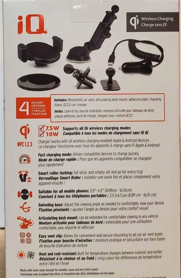 IQ SMART WIRELESS CHARGING CAR MOUNT image indicator(2)