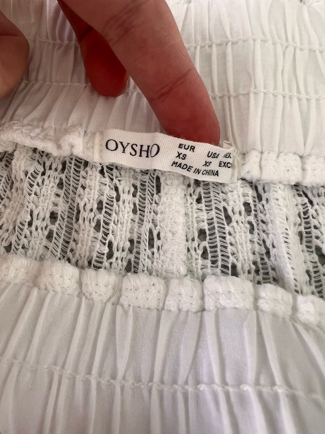Oysho White Beach Set – Cotton Blend – Beach Cover-Up - photo 2