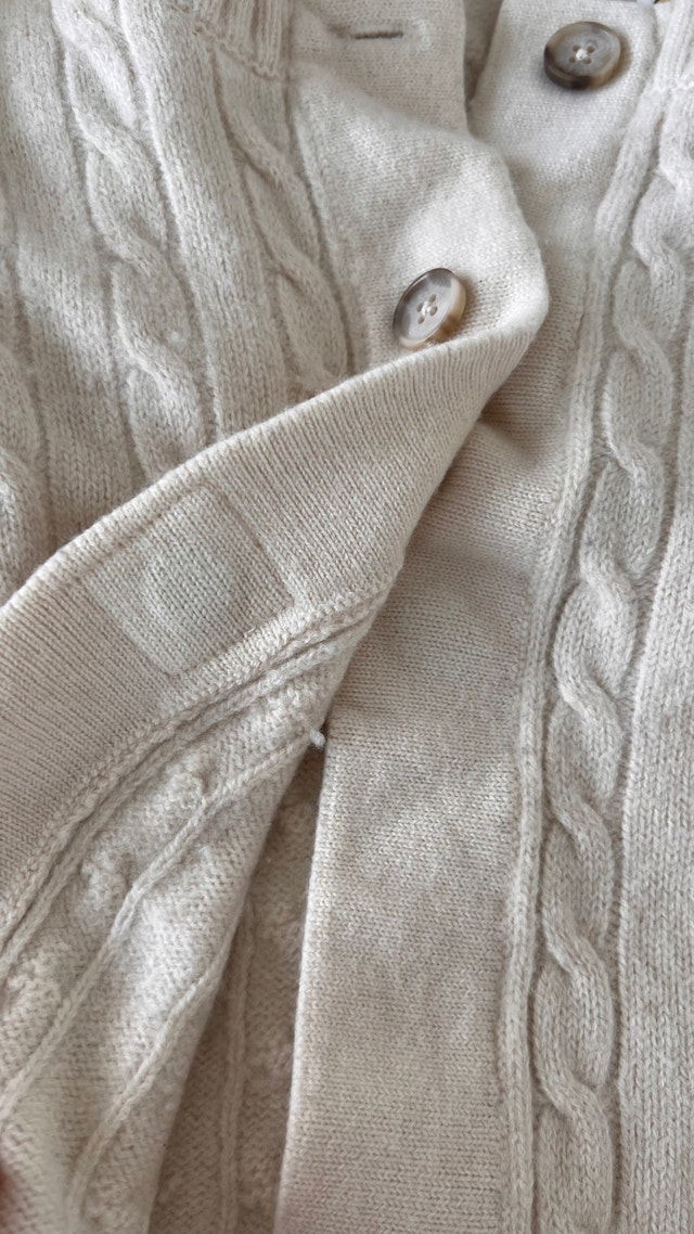 Tommy Hilfiger Wool Cable Knit Cardigan – Magnetic Button - photo 4