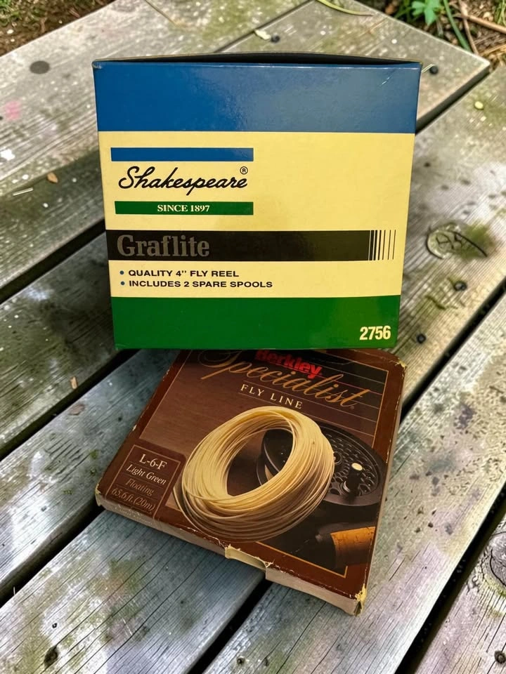 Shakespeare Graflite 2756 Fly Reel and Berkley Fly Line - photo 2