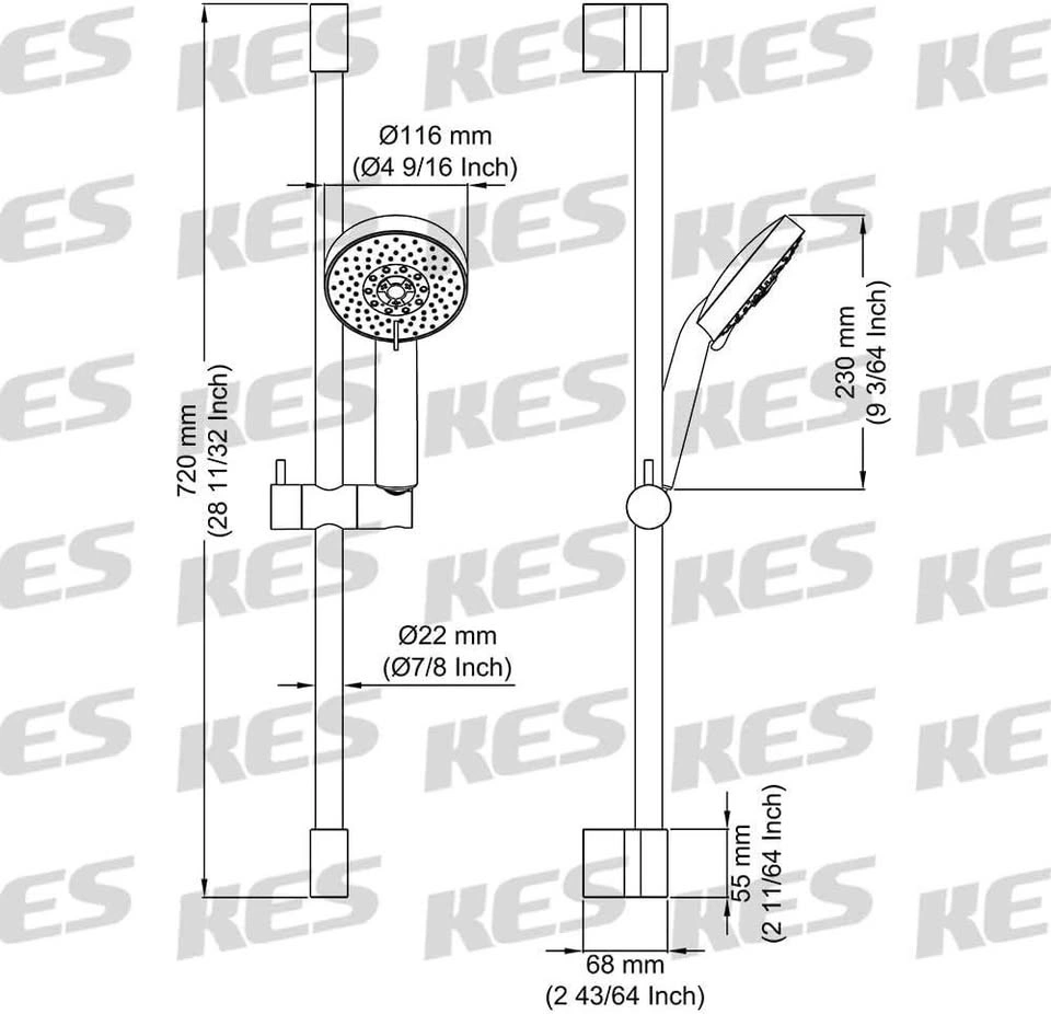 Shower Slide Bar - photo 2