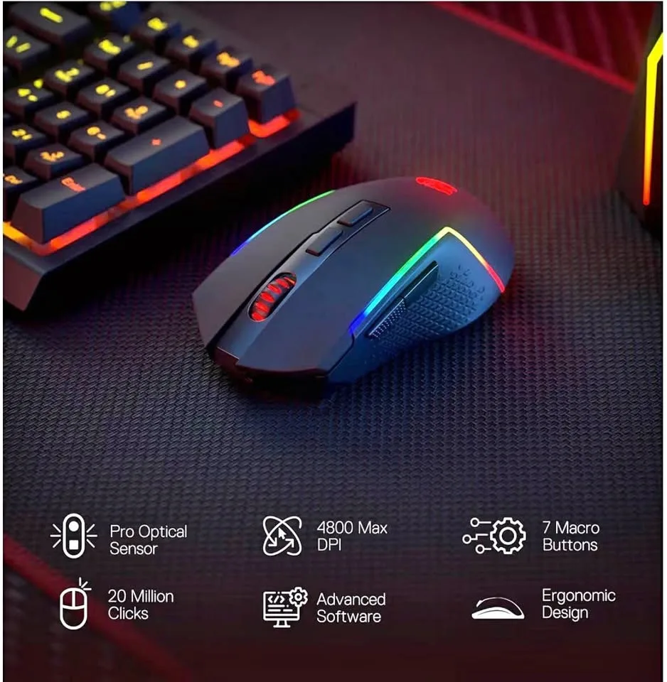 Reddragon S142 Wireless Gaming Keyboard and Mouse Combo